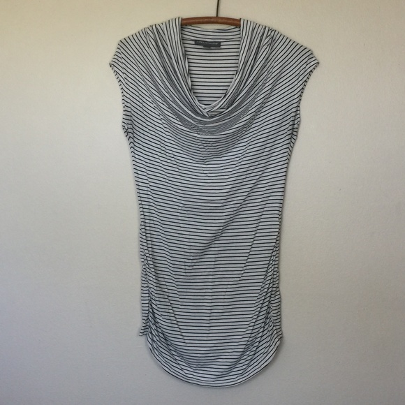 A Pea in the Pod Tops - A PEA IN THE POD Maternity Cream Black Stripe Top